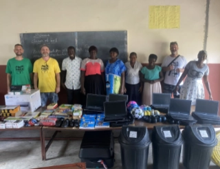 Laptops and supplies presented to school Gambia